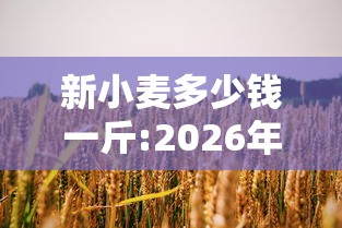 新小麦多少钱一斤:2026年新小麦多少钱一斤 新小麦多少钱一斤:2026年新小麦多少钱一斤